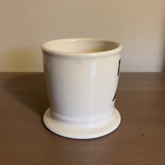 Anthropologie Cream and Black Ceramic Letter Z Mug - Picture 5 of 7